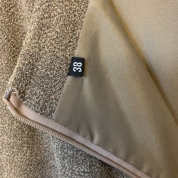 Tan Pencil Skirt (Part of Matching Set/EU 38/waist 28"/length 22") - Picture 4 of 5